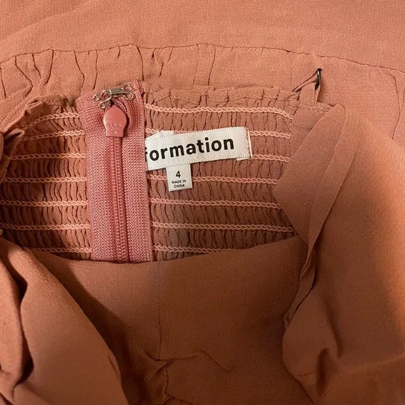 NWT Reformation Emersyn Dress Praline - Picture 5 of 5